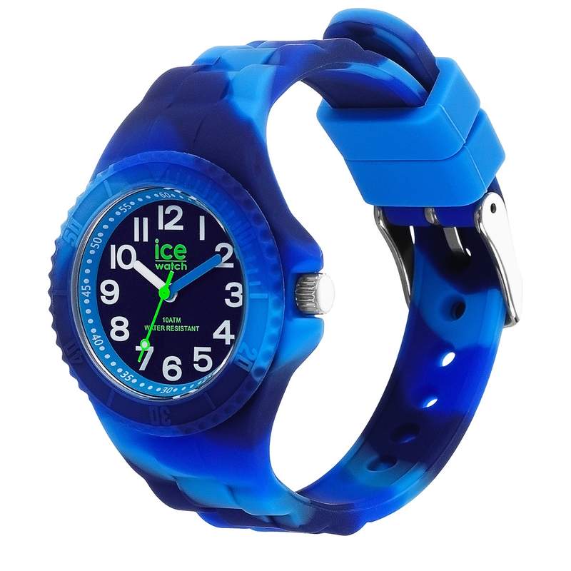 Montre ICE WATCH Ice Tie and Dye enfant bracelet silicone bleu - vue D1