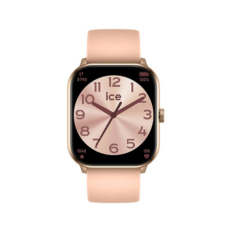 Montre ICE WATCH Ice Smart femme connecté bracelet silicone rose nacre - vue 1