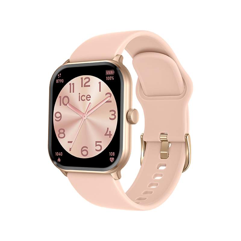Montre ICE WATCH Ice Smart femme connecté bracelet silicone rose nacre - vue 2