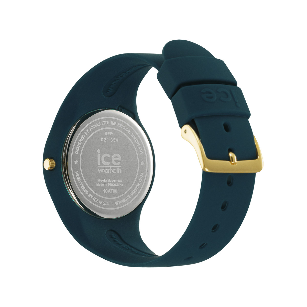 Montre ICE WATCH Ice Horizon femme plastique doré bracelet silicone vert - vue 3