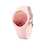Montre ICE WATCH Ice Horizon femme plastique doré bracelet silicone rose nacre - vue 1
