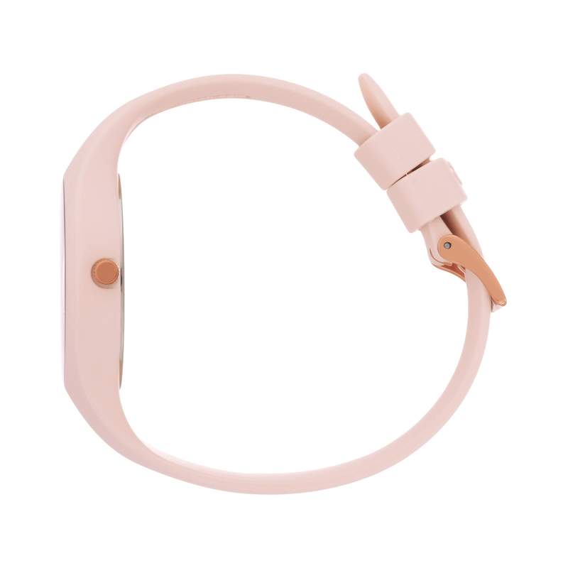 Montre ICE WATCH Ice Horizon femme plastique doré bracelet silicone rose nacre - vue 2