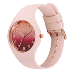 Montre ICE WATCH Ice Horizon femme plastique doré bracelet silicone rose nacre - vue D1