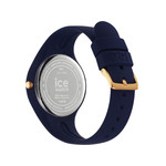 Montre ICE WATCH Ice Horizon femme plastique doré bracelet silicone bleu marine - vue 3