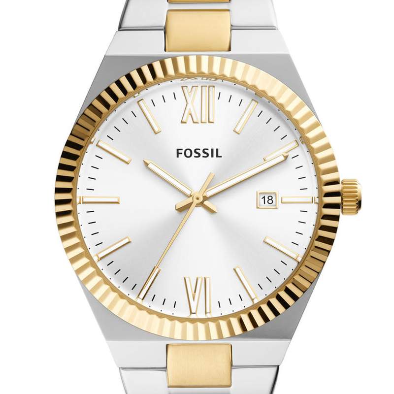 Montre FOSSIL Scarlette femme bracelet acier bicolore - vue D1