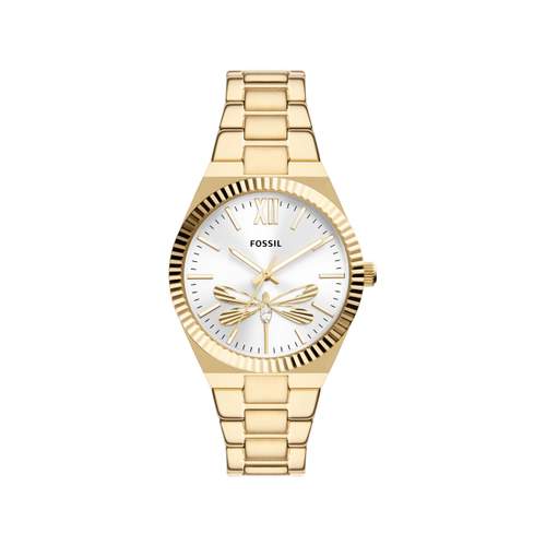 FOSSIL Scarlette dameshorloge met vergulde stalen armband