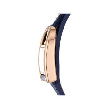 Montre FOSSIL Harwell femme acier doré rose bracelet cuir bleu