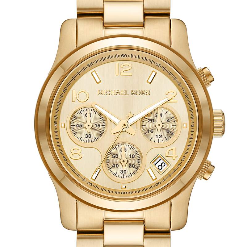 Montre MICHAEL KORS Runway femme bracelet acier inoxydable doré - vue D1