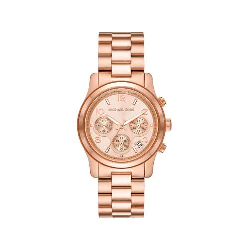 MICHAEL KORS Runway dameshorloge met roségoudkleurige stalen band
