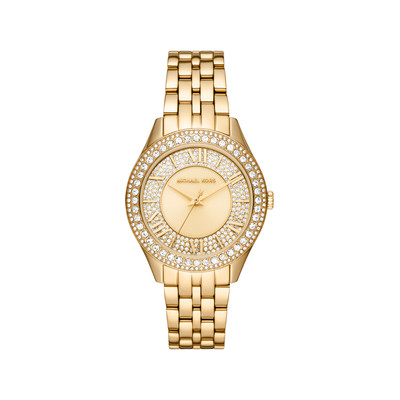MICHAEL KORS Harlowe Women's Watch with Gold-Tone Steel Strap - View 1