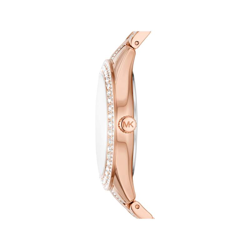 Montre MICHAEL KORS Harlowe femme bracelet acier  doré rose - vue 2