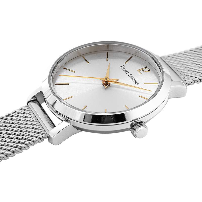 Montre PIERRE LANNIER Chouquette femme bracelet acier - vue 2