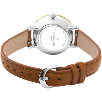 Montre PIERRE LANNIER Chouquette acier femme bracelet cuir brun
