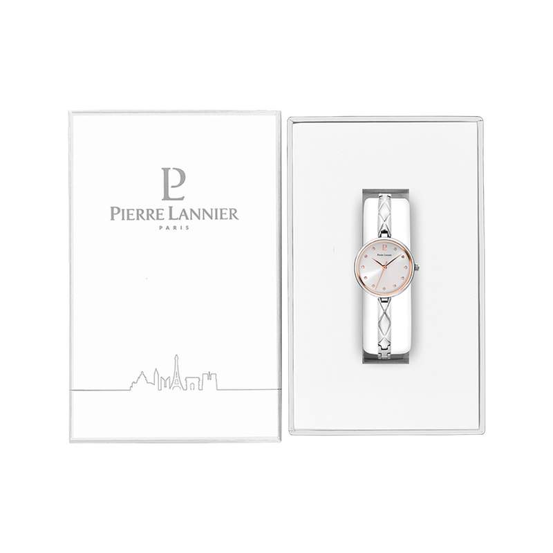 Montre PIERRE LANNIER Leia femme bracelet acier argent - vue D1