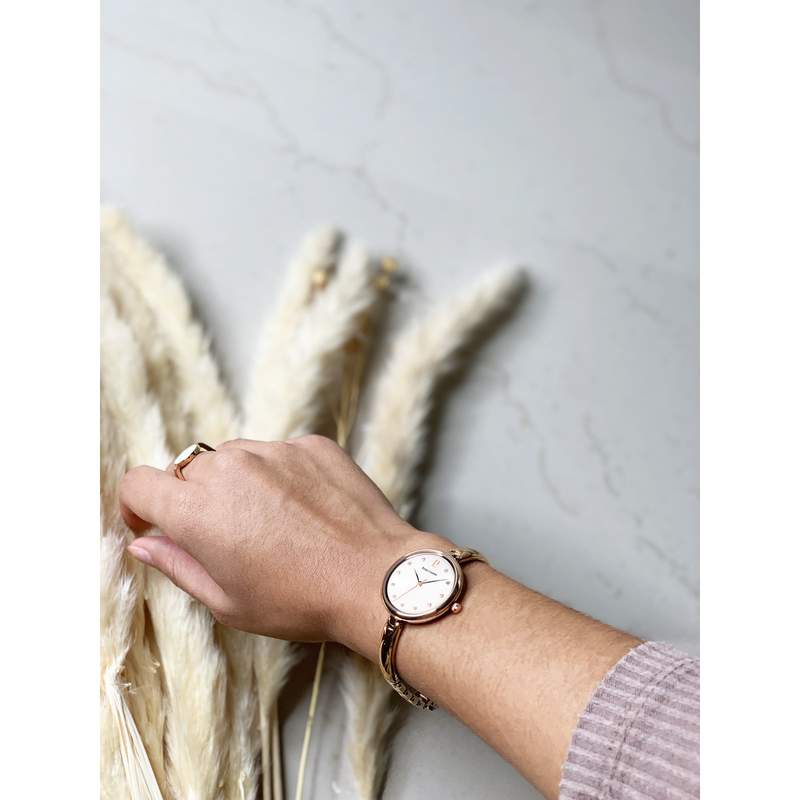 Montre PIERRE LANNIER Leia femme bracelet acier argent - vue porté 1