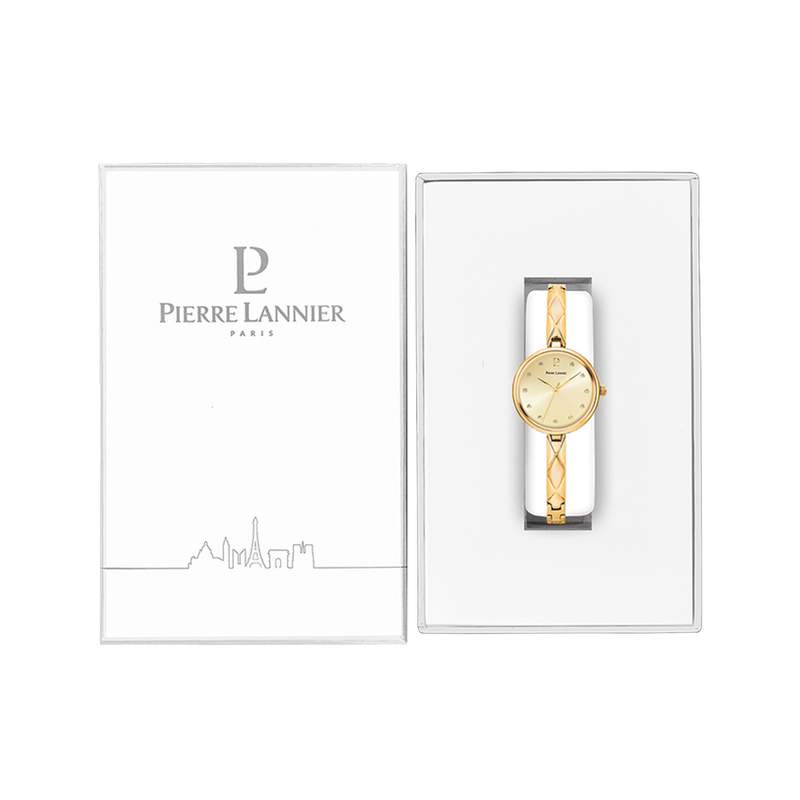 Montre PIERRE LANNIER Leia femme bracelet acier doré - vue D1