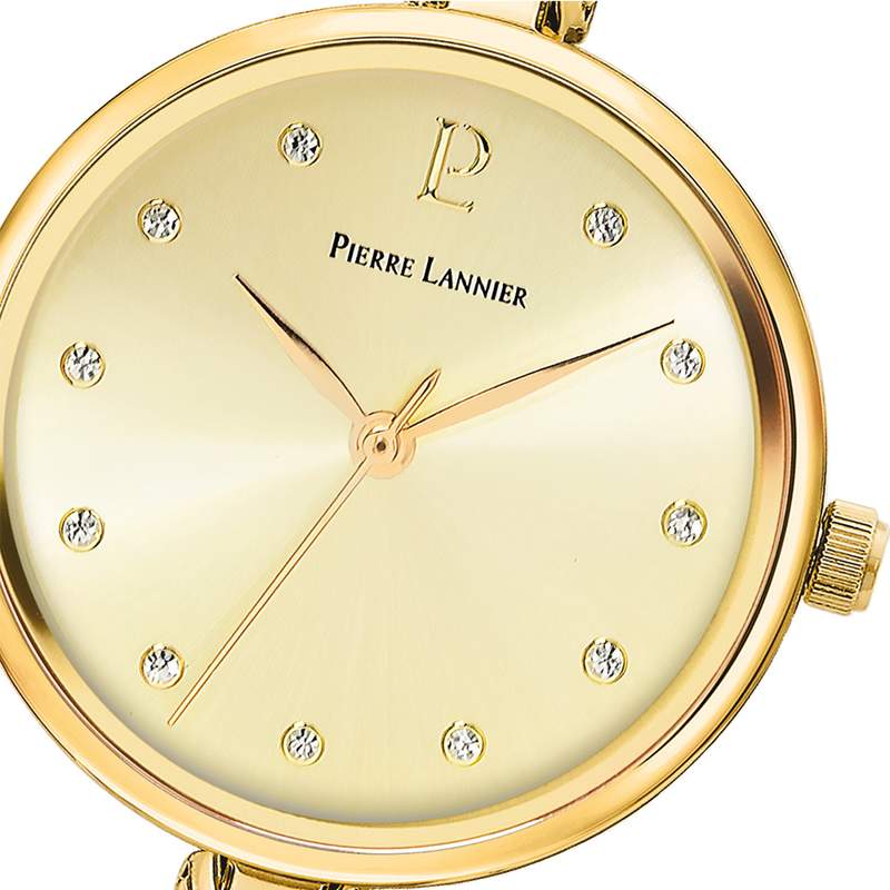 Montre PIERRE LANNIER Leia femme bracelet acier doré - vue D2