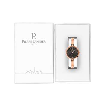 Montre PIERRE LANNIER pretty femme bracelet acier doré rose
