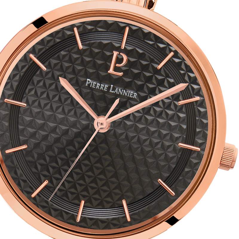 Montre PIERRE LANNIER pretty femme bracelet acier doré rose - vue D2
