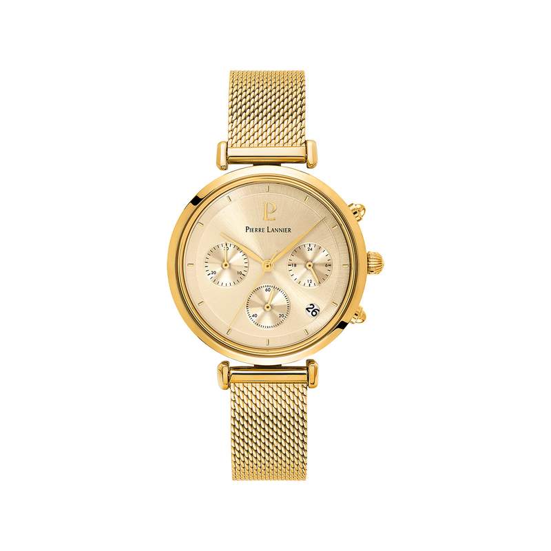 Montre PIERRE LANNIER lutecia femme bracelet acier doré - vue 1