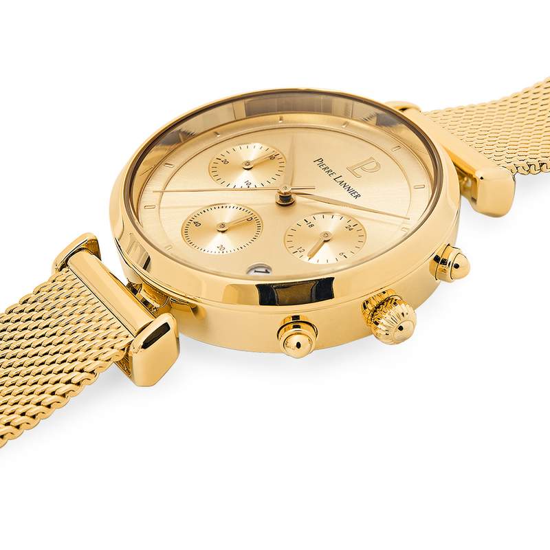 Montre PIERRE LANNIER lutecia femme bracelet acier doré - vue 2