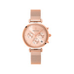 Montre PIERRE LANNIER Lutecia femme bracelet acier doré rose - vue 1