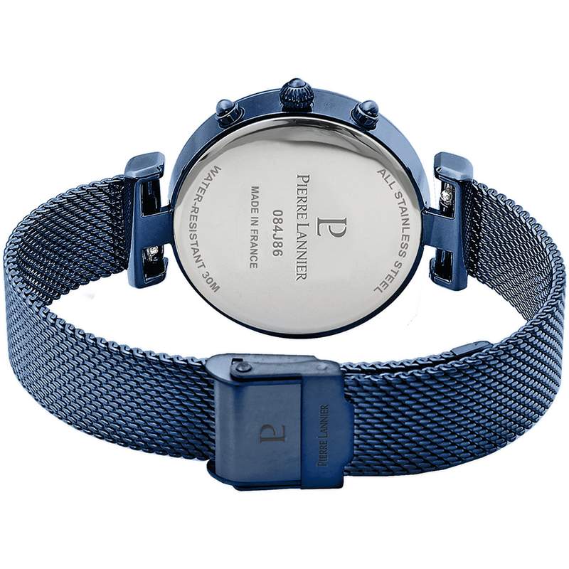 Montre PIERRE LANNIER Lutecia femme bracelet acier bleu - vue 3