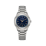 Montre CITIZEN platform classic femme eco-drive bracelet acier g - vue 1