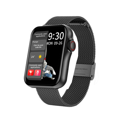 Montre SMARTY 2.0 new standing mixte connecté  bracelet acier noir - vue 1