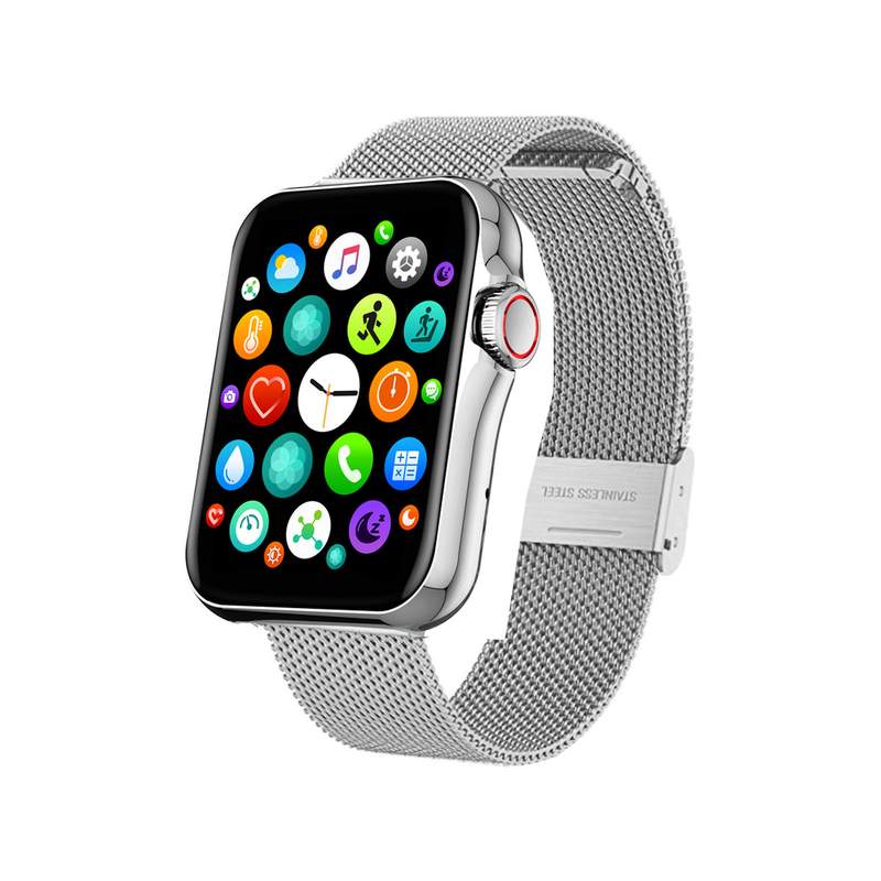 Montre SMARTY 2.0 new standing mixte connecté bracelet acier maille milanaise - vue 1
