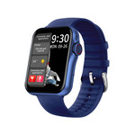 Montre SMARTY 2.0 new standing mixte connecté métal bracelet silicone bleu - vue 1