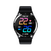 Montre SMARTY 2.0 race mixte connecté métal noir bracelet silicone noir - vue V1