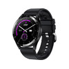 Montre SMARTY 2.0 race mixte connecté métal noir bracelet silicone noir - vue V2