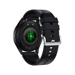 Montre SMARTY 2.0 race mixte connecté métal noir bracelet silicone noir - vue 3