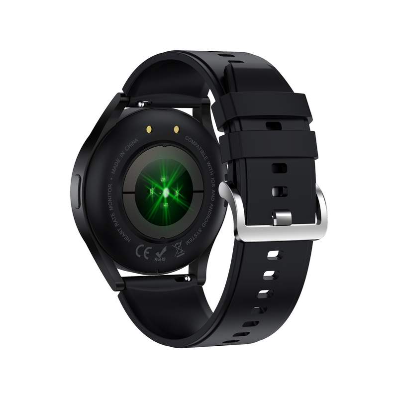 SMARTY 2.0 horloge gemengd ras aangesloten zwart metalen siliconen armband - bekijk 3