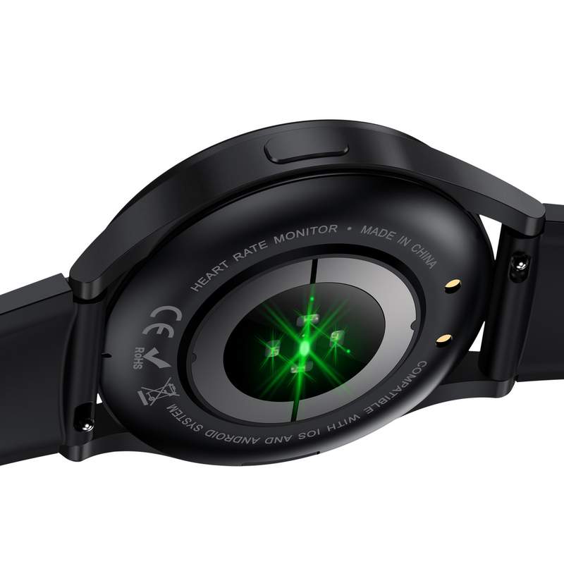 SMARTY 2.0 race horloge aangesloten zwart metaal zwart siliconen band - bekijk D2
