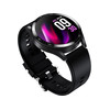 Montre SMARTY 2.0 race mixte connecté métal noir bracelet silicone noir - vue VD5
