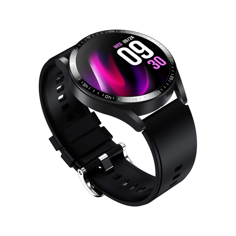 SMARTY 2.0 race horloge aangesloten zwart metaal zwarte siliconen band - bekijk D5