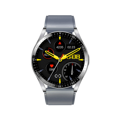 Montre SMARTY 2.0 race mixte connecté métal bracelet silicone gris - vue 1