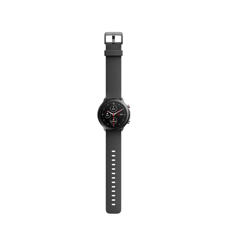 Montre SMARTY 2.0 arena mixte connecté céramique noire bracelet silicone noir - vue D2