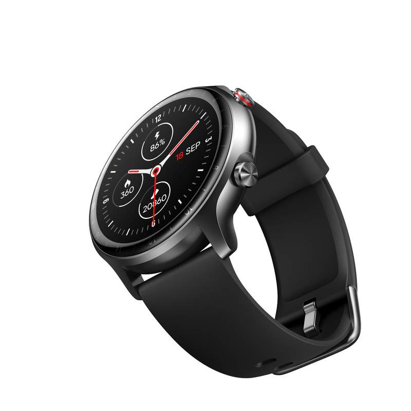 Montre SMARTY 2.0 arena mixte connecté céramique noire bracelet silicone noir - vue D3