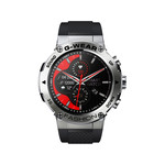 Montre SMARTY 2.0 bootcamp mixte connecté métal  bracelet silicone noir - vue 1