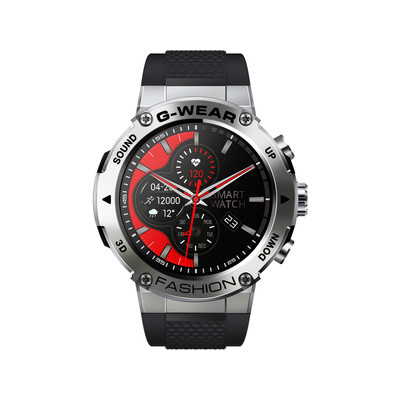 Montre SMARTY 2.0 bootcamp mixte connecté métal  bracelet silicone noir - vue 1
