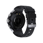 Montre SMARTY 2.0 bootcamp mixte connecté métal  bracelet silicone noir - vue 3