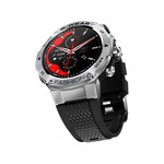 Montre SMARTY 2.0 bootcamp mixte connecté métal  bracelet silicone noir - vue D4