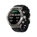 Montre SMARTY 2.0 bootcamp mixte connecté métal  bracelet silicone noir - vue D5