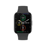 Montre SMARTY 2.0 trendy mixte connecté métal bracelet silicone noir - vue 1