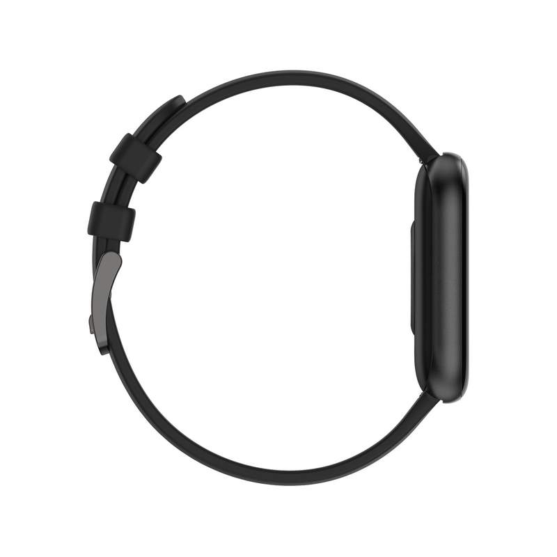 Montre SMARTY 2.0 trendy mixte connecté métal bracelet silicone noir - vue 2