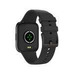 Montre SMARTY 2.0 trendy mixte connecté métal bracelet silicone noir - vue 3