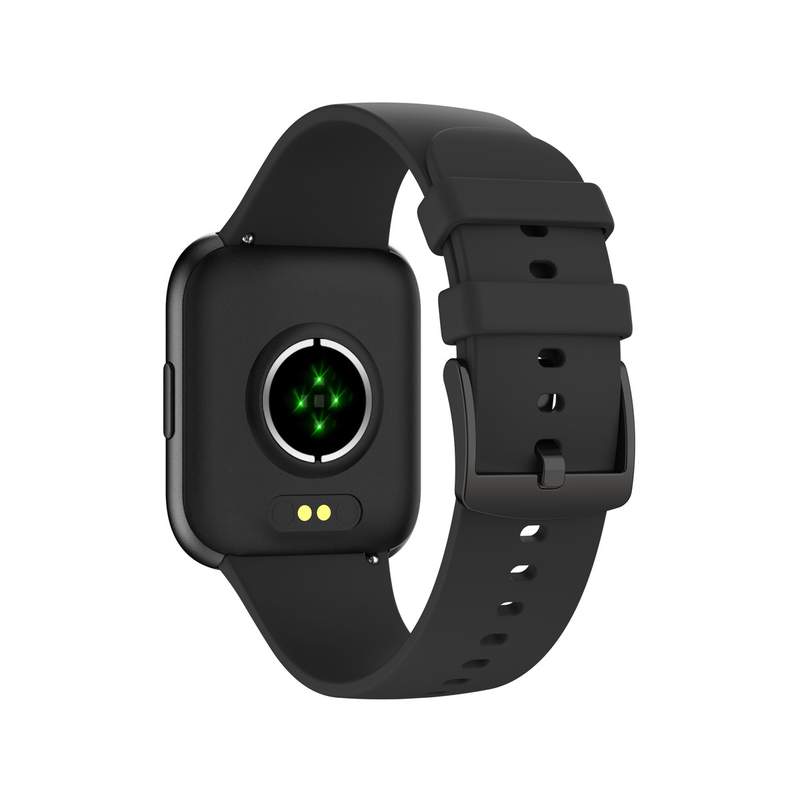 Montre SMARTY 2.0 trendy mixte connecté métal bracelet silicone noir - vue 3